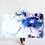 Anime Fate Stay Night 3D Printing Fleece Hooded Blanket