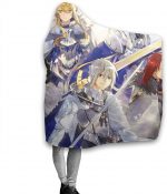 Anime Fate Stay Night Fleece Blanket - Winter Travel Flannel Hooded Blanket