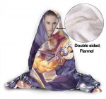 Anime Fate Stay Night Fleece Flannel Hooded Blanket