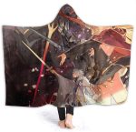 Anime Fategrand Order Fleece Blanket - Winter Travel Flannel Hooded Blanket