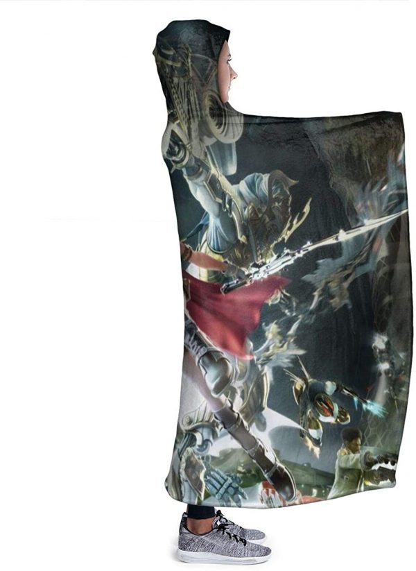 Anime Final Fantasy Fleece Flannel Hooded Blankets