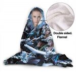 Anime Final Fantasy Fleece Flannel Warm Hooded Blanket