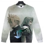 Anime Final Fantasy VII 3D Hoodie Zipper Pullover Hooded Sweatshirt