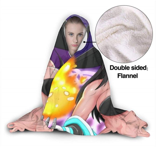 Anime Fire Force Hooded Blanket - Warm Flannel Blanket