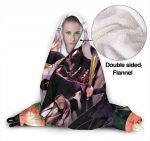 Anime Fleece Flannel Hooded Blankets - Highschool of the Dead Travel Blankets