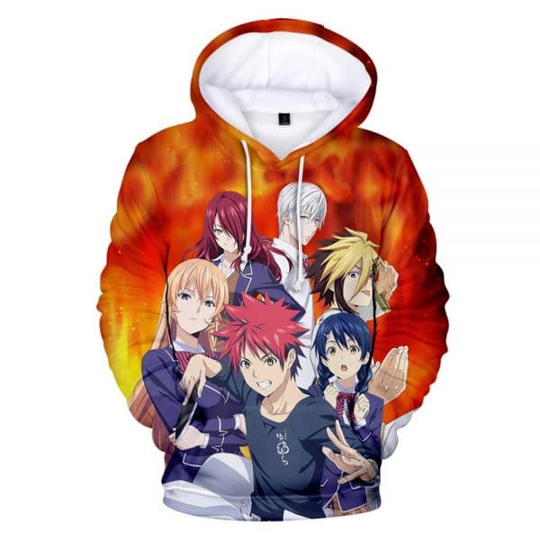 Anime Food Wars Hoodies - Casual Fashion Streetwear Sweatshirts