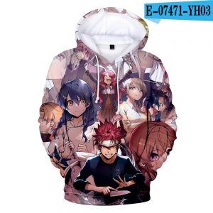 Anime Food Wars Hoodies - Casual Fashion Streetwear Sweatshirts