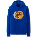 Anime Game Hoodies - Solid Color Lucky Coin Icon Fleece Hoodie