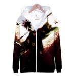 Anime Gintama 3D Sakata Gintoki Zipper Hoodie Sweatshirt