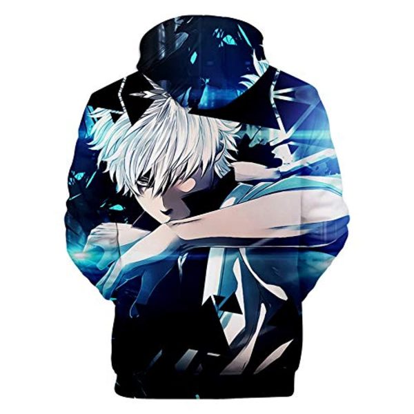 Anime Gintama Hoodies - 3D Long Sleeve Hooded Pullover Sweatshirt with Pockets