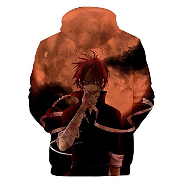 Anime Gintama Hoodies - 3D Long Sleeve Hooded Pullover Sweatshirt with Pockets