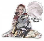 Anime Goblin Slayer Fleece Flannel Hooded Blanket