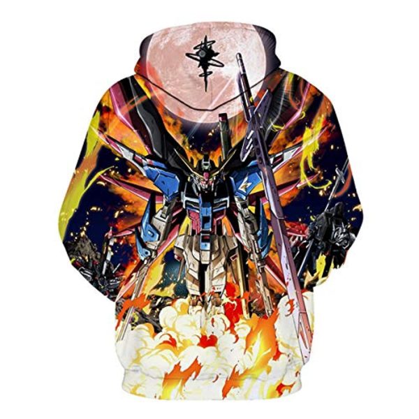 Anime Gundam Hoodie - 3D Print Pullover Hoodie