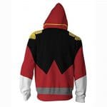 Anime Gundam Jacket - 3D Print Red Zip Up Hoodie