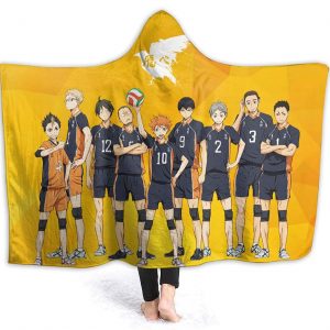 Anime Haikyuu Hinatashoyo Soft Blankets - Flannel Hooded Blankets