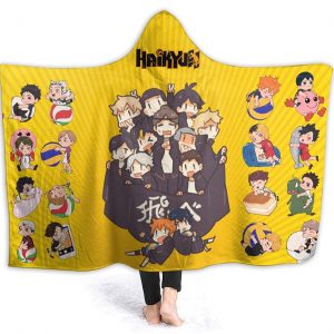 Anime Haikyuu Hinatashoyo Soft Blankets - Flannel Hooded Blankets