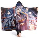 Anime Hatsune Miku Flannel Hooded Blanket