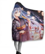 Anime Hatsune Miku Flannel Hooded Blanket