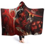 Anime Hellsing Flannel Hooded Blanket