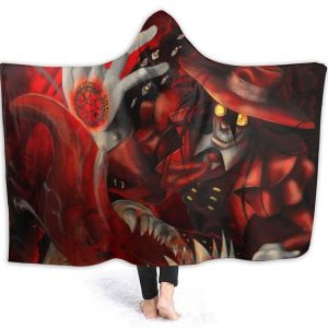 Anime Hellsing Flannel Hooded Blanket