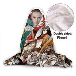 Anime Hooded Blanket - Attack On Titan Fleece Flannel Blanket