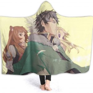 Anime Hooded Blankets - The Rising of the Shield Hero Fleece Flannel Blankets