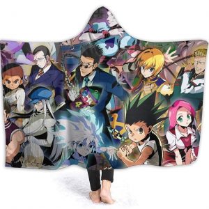 Anime Hunter X Hunter Winter Blanket - Travel Fleece Flannel Hooded Blanket