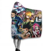 Anime Hunter X Hunter Winter Blanket - Travel Fleece Flannel Hooded Blanket