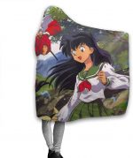 Anime Inuyasha Blanket - Travel Fleece Flannel Hooded Blanket