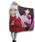 Anime Inuyasha Fleece Flannel Hooded Blankets