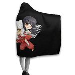 Anime Inuyasha Hooded Blanket - All Season 3D Hooded Blanket for Kids Teens and Adults