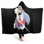 Anime Inuyasha Hooded Blanket - All Season 3D Hooded Blanket for Kids Teens and Adults