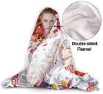 Anime Inuyasha Hooded Blanket - All Season 3D Hooded Blanket for Kids Teens and Adults