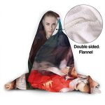 Anime Inuyasha Hooded Blanket - All Season 3D Hooded Blanket for Kids Teens and Adults