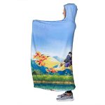 Anime Inuyasha Hooded Blanket - All Season 3D Hooded Blanket for Kids Teens and Adults