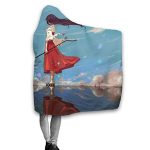 Anime Inuyasha Hooded Blanket - All Season 3D Hooded Blanket for Kids Teens and Adults