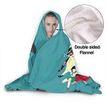 Anime Inuyasha Hooded Blanket - All Season 3D Hooded Blanket for Kids Teens and Adults