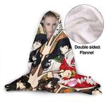 Anime Inuyasha Hooded Blanket - All Season 3D Hooded Blanket for Kids Teens and Adults