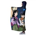 Anime Inuyasha Hooded Blanket - All Season 3D Hooded Blanket for Kids Teens and Adults