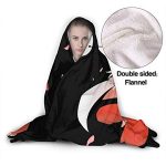 Anime Inuyasha Hooded Blanket - All Season 3D Hooded Blanket for Kids Teens and Adults