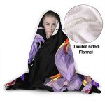 Anime Inuyasha Hooded Blanket - All Season 3D Hooded Blanket for Kids Teens and Adults