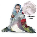 Anime Inuyasha Hooded Blanket - All Season 3D Hooded Blanket for Kids Teens and Adults