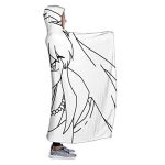 Anime Inuyasha Hooded Blanket - All Season 3D Hooded Blanket for Kids Teens and Adults