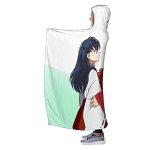 Anime Inuyasha Hooded Blanket - All Season 3D Hooded Blanket for Kids Teens and Adults