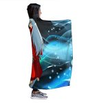 Anime Inuyasha Hooded Blanket - All Season 3D Hooded Blanket for Kids Teens and Adults