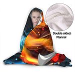 Anime Inuyasha Hooded Blanket - All Season 3D Hooded Blanket for Kids Teens and Adults