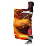 Anime Inuyasha Hooded Blanket - All Season 3D Hooded Blanket for Kids Teens and Adults