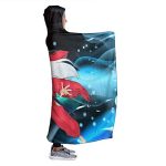 Anime Inuyasha Hooded Blanket - All Season 3D Hooded Blanket for Kids Teens and Adults