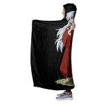 Anime Inuyasha Hooded Blanket - All Season 3D Hooded Blanket for Kids Teens and Adults