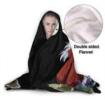 Anime Inuyasha Hooded Blanket - All Season 3D Hooded Blanket for Kids Teens and Adults